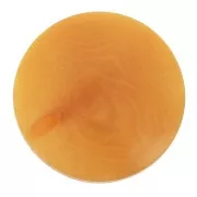 Perla di Tagua rotonda appiattita 20 mm - Zafferano x1