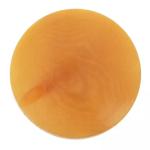 Perla di Tagua rotonda appiattita 20 mm - Zafferano x1