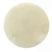 Perla di Tagua rotonda appiattita 20 mm - Avorio x1