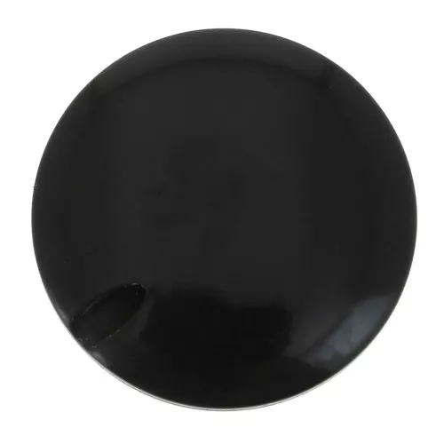 Perla di Tagua rotonda appiattita 20 mm - Nero x1