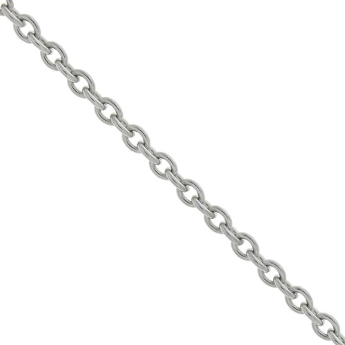 Catena Uomo In Acciaio Inox Nero, Maglia Barbazzale, Larga 15 Mm, Lunga 60 Cm, Stile Punk, Senza Zirconi