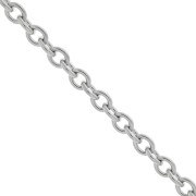 Catena maglia Forzatina 3.1 mm Acciaio inossidabile 316L x1m