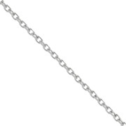 Catena maglia Forzatina limata piatta 1.3 mm Acciaio inossidabile 316L x1m|raw }}