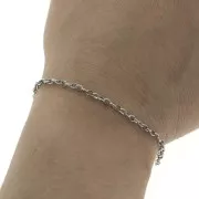 Catena maglia Jaseron  2.7 mm Acciaio inossidabile 316L x1m