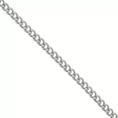 Catena maglia Gourmete limata 2.15 mm Acciaio inossidabile 316L x1m