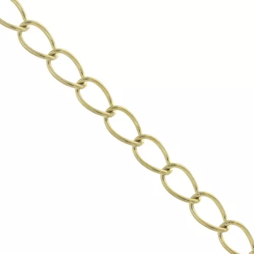 Catena maglia Rombo 3.5 mm in Acciaio inossidabile dorato 316L x50cm