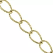 Catena maglia Rombo 3.5 mm in Acciaio inossidabile dorato 316L x50cm