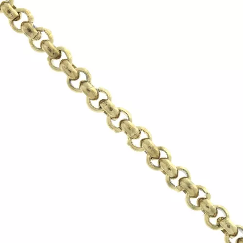 Catena maglia Jaseron 3 mm in Acciaio inossidabile Dorato 316L x50cm