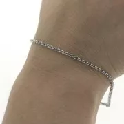 Catena maglia Jaseron 2.2 mm in Acciaio inossidabile 316L x1m