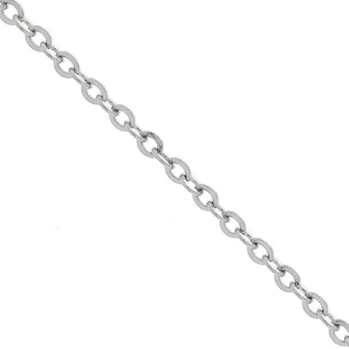Catena maglia Forçat specchio 2 mm in Acciaio inossidabile 316L x1m