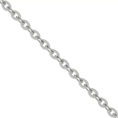 Catena maglia Forçat specchio 2.3 mm in Acciaio inossidabile 316L x1m