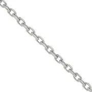 Catena maglia Forçat specchio 1.3 mm in Acciaio inossidabile 316L x1m