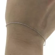 Catena maglia Forçat specchio 1.3 mm in Acciaio inossidabile 316L x1m