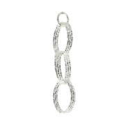 Pendente ovale diamante -  35mm Argento 925 x1|raw }}