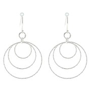 Pendente rotondo diamante - 30 mm - Argento 925 x1