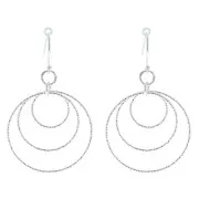 Pendente rotondo diamante - 30 mm - Argento 925 x1