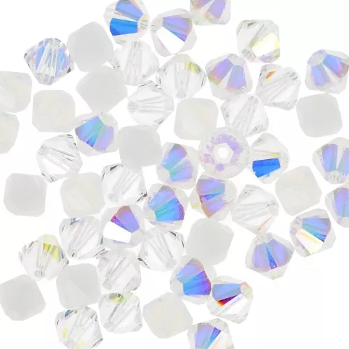 Miscela di trottole PureCrystal 5328 4 mm in cristallo bianco x50