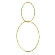 Pendente ovale diamante - 53mm Argento 925 Dorato all'oro fino x1|raw }}