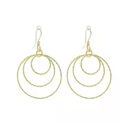 Pendente rotondo diamante - 30 mm Arg. 925 Dorato all'oro fino x1