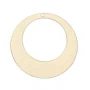 Pendente creole rotondo traforato 32 mm in Gold filled x1