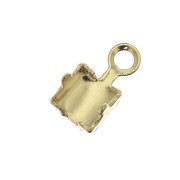 Terminale per catena strass 3 mm - Dorato all'oro fino x1|raw }}
