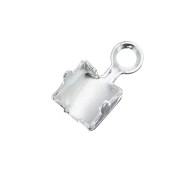 Terminale per catena strass 3 mm - Placcatura argento fino x1|raw }}