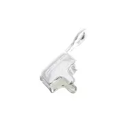 Terminale per catena strass 3 mm - Placcatura argento fino x1