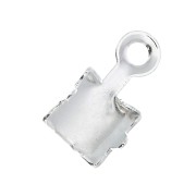 Terminale per catena strass 4 mm - Placcatura argento fino x1|raw }}