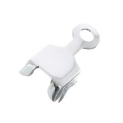 Terminale per catena strass 4 mm - Placcatura argento fino x1