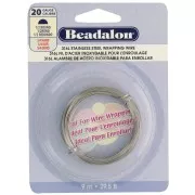 Filo di acciaio inox mezzo-tondo mm. 0.81 x m. 9