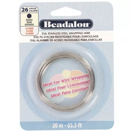 Filo tondo da 0,41 mm - acciaio inox 316L x20m