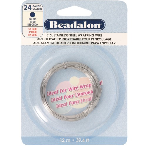 Filo tondo da 0,51 mm - Acciaio inox 316L x12m