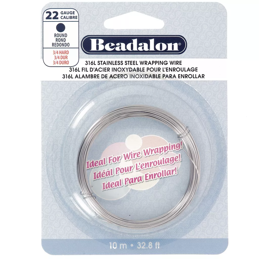 Filo Acciaio Inox 316L 20 Ga (0,80 Mm) Bobina 25 Piedi, Morbido Per Avvolgimenti, USA