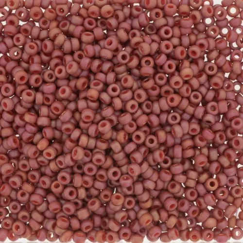 Rocaille Miyuki 11/0 4695 - Opaco Glazed Carnelian Mat AB x8g