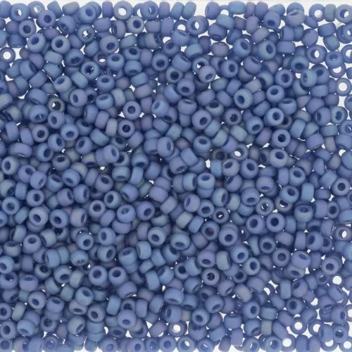 Rocaille Miyuki 11/0 4704 - Opaco Glazed Soft Blue Mat AB x8g