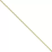 Catena maglia Forzatina limata 1.3 mm Acciaio inossidabile Dorato 316L x50cm