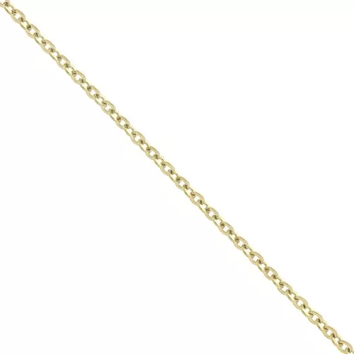 Catena maglia Forzatina limata 1.6 mm Acciaio inossidabile Dorato 316L x50cm