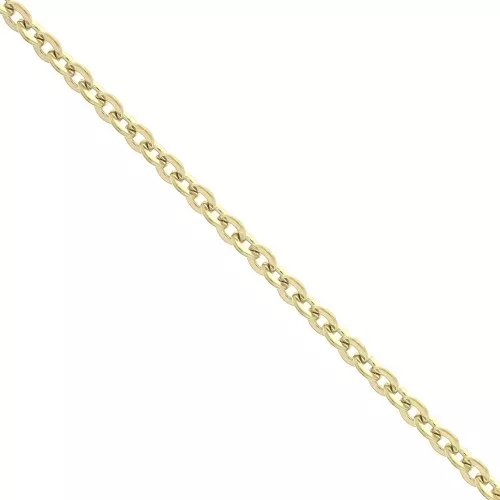 Catena maglia Forzatina limata 2.3 mm Acciaio inossidabile Dorato 316L x50cm