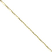 Catena maglia Forzatina limata plat 1.3 mm Acciaio inossidabile Dorato 316L x50cm|raw }}