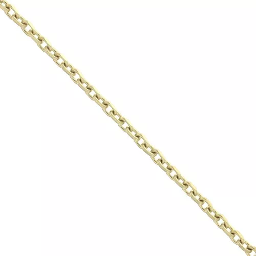 Catena maglia Forzatina limata plat 1.8 mm Acciaio inossidabile Dorato 316L x50cm