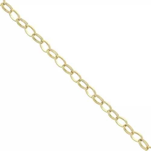 Catena maglia Jaseron 2.8 mm Acciaio inossidabile Dorato 316L x50cm