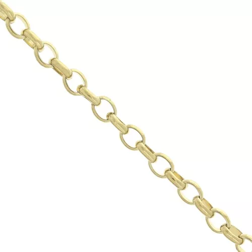 Catena maglia Jaseron 3.6 mm Acciaio inossidabile Dorato 316L x50cm