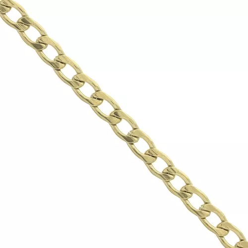 Catena maglia Gourmette 3.7 mm Acciaio inossidabile Dorato 316L x50cm
