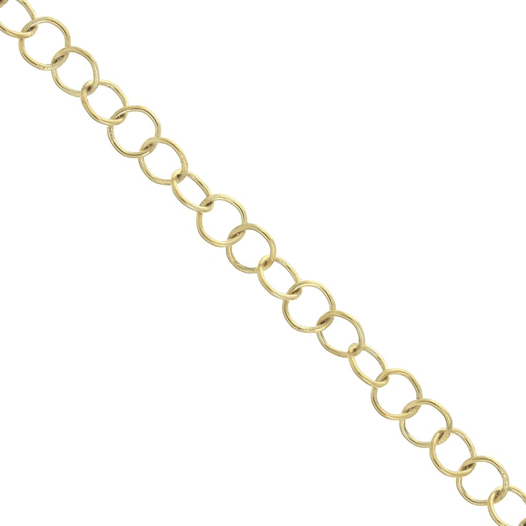 Catena Maglia Corda 3.8 Mm Acciaio Inossidabile Dorato 304 X50cm P 293441