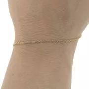 Catena maglia Corda 1.5 mm Acciaio inossidabile Dorato 316L x50cm