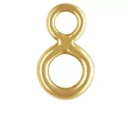 Anelli doppi saldati 6,5x3,9 mm in Gold filled (oro laminato) x5