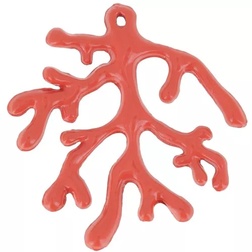Pendente corallo 37 mm - Terracotta x1