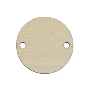 Intercalare rotondo legno intrecciato 20 mm - Marrone chiaro - Naturale x1
