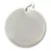 Ciondolo medaglia mm. 27 da incidere Argento 925 x1