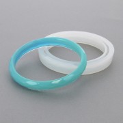 Stampo silicone per realizzare dei bracciali sfaccetati in resina 61x9.5x6 mm x1
